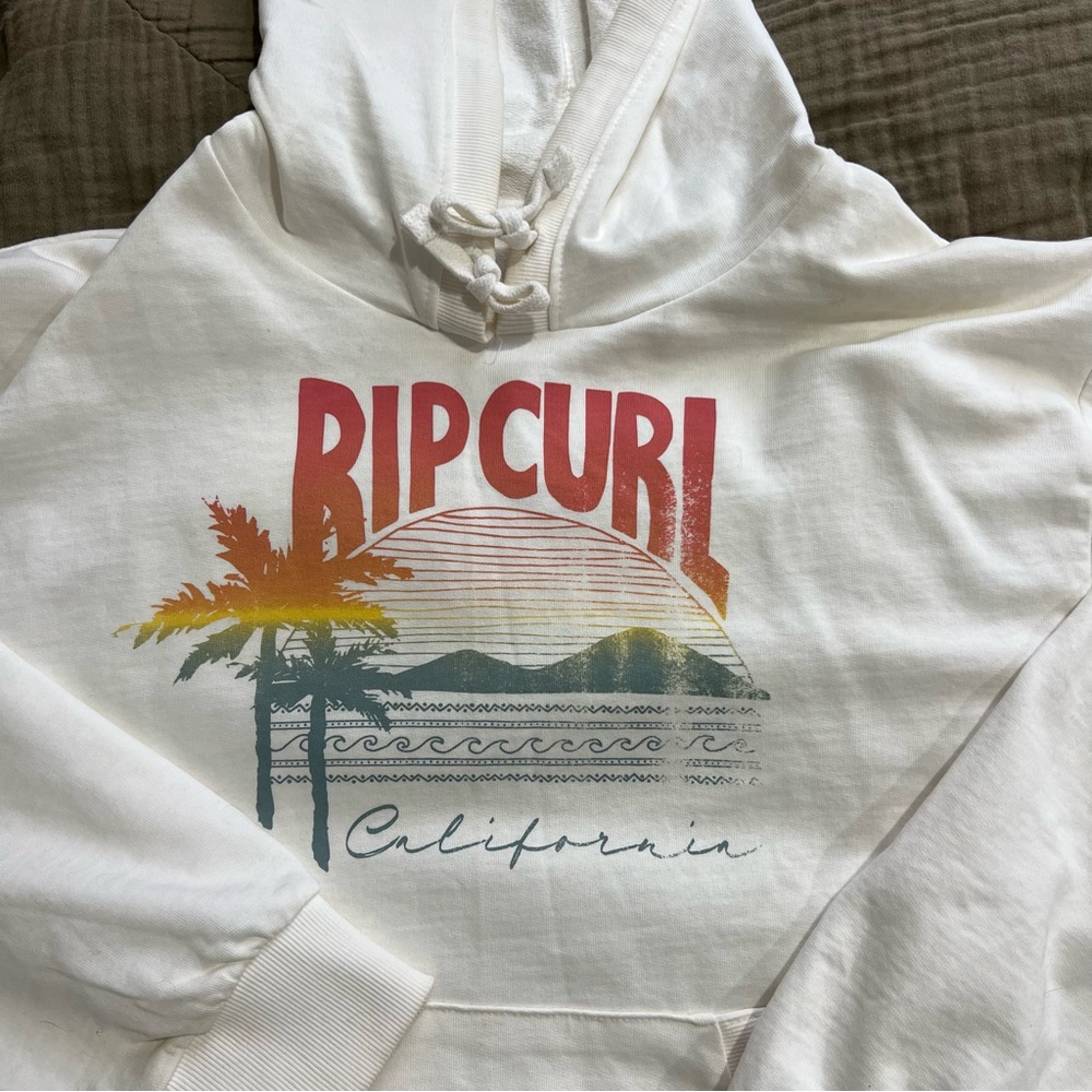 White Rip Curl hoodie🌴